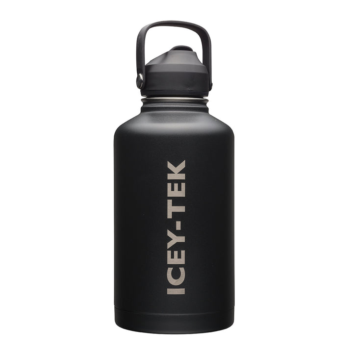 Icey-Tek Insulated Drink Bottle with Straw Lid 1.9L