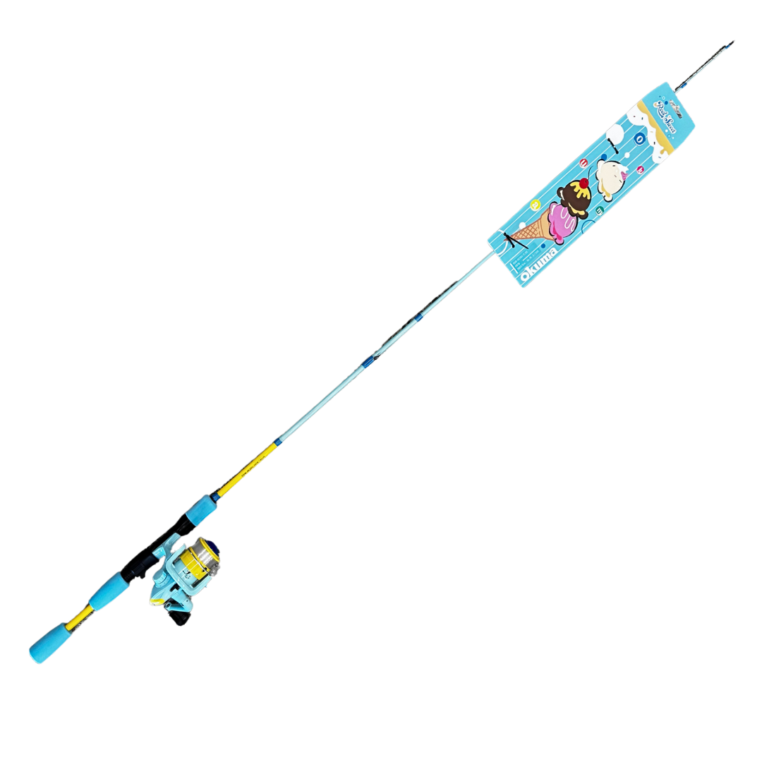 Okuma Reel Sweet 4ft 6" 2 Piece Kids Rod (with Reel & Line)