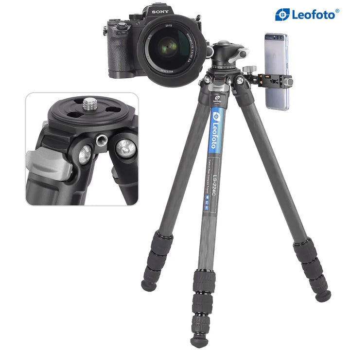 Leofoto Carbon Tripod LS-224C with LH-25 Ballhead