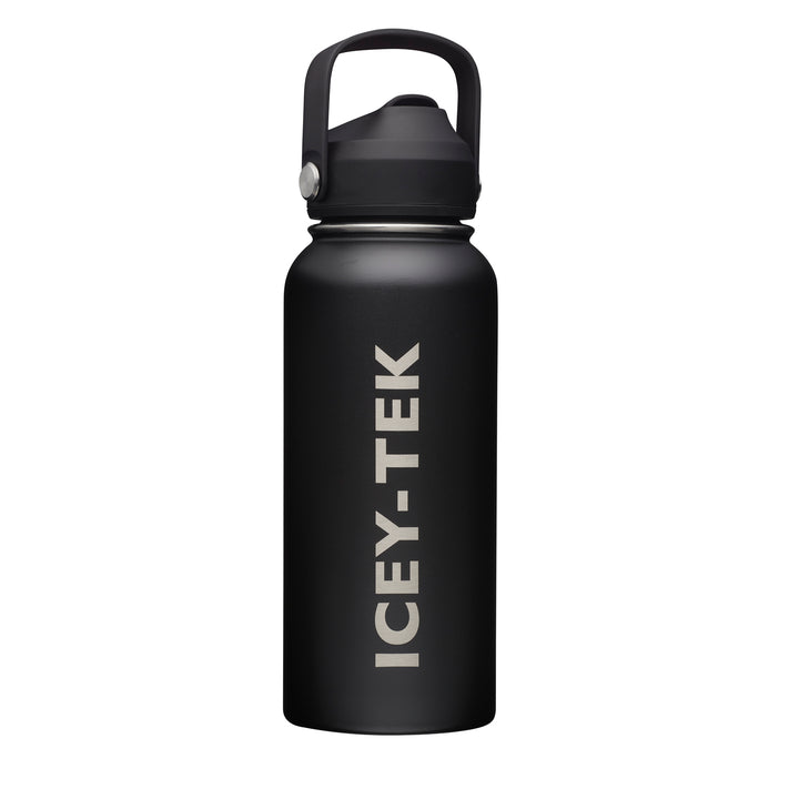 Icey-Tek Insulated Drink Bottle with Straw 950ml