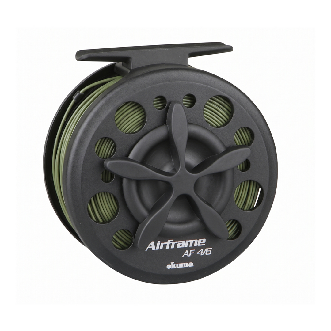 Okuma Airframe 9ft6w 2pc Fly Rod with Airframe 4/6 Reel (inlc Tippet and Backing)