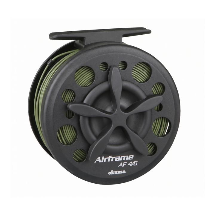 Okuma Airframe 9ft6w 2pc Fly Rod with Airframe 4/6 Reel (inlc Tippet and Backing)