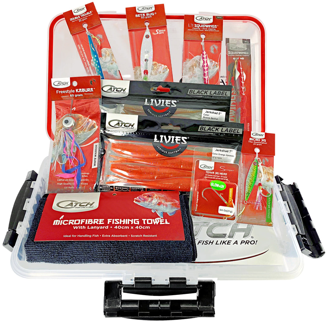 Catch Fishing FISHING Value Pack with Tackle Box