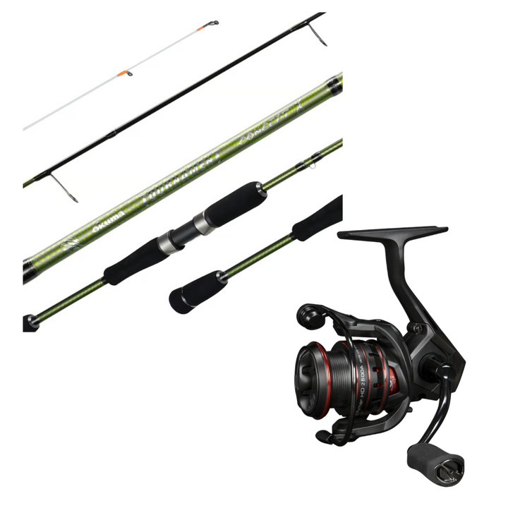 Okuma Tournament Concept x 704 Spin Rod With Tube With Okuma Ceymar HD 2500 Reel