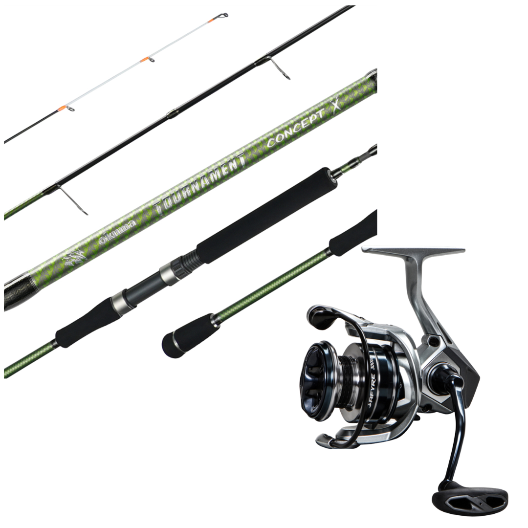 Okuma Tournament Concept x 804L Rod With Tube With Okuma Safyre 3000 Reel