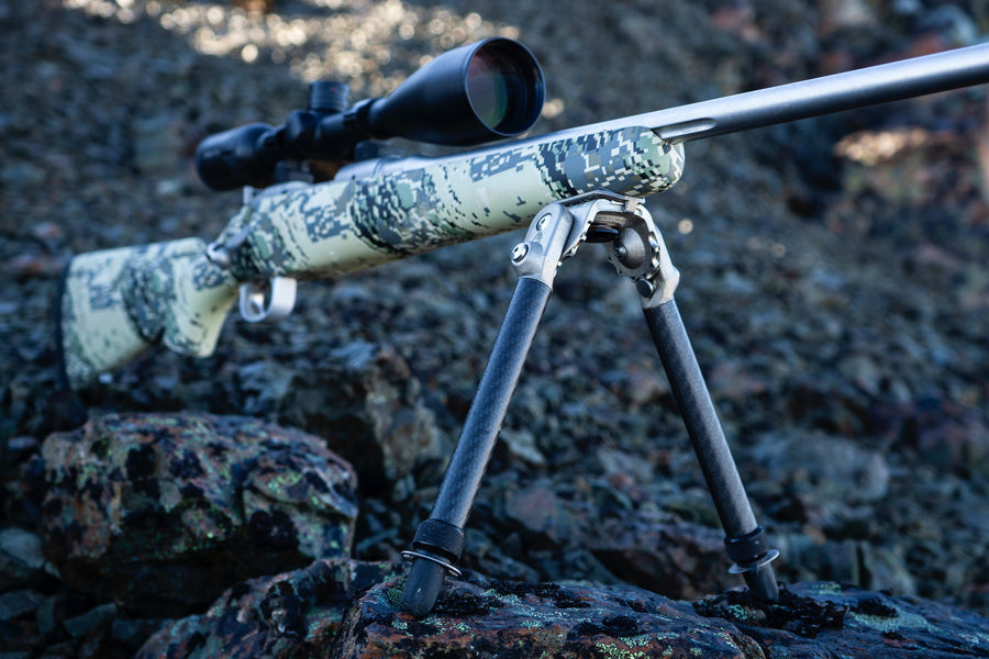 Backlanz Carbon Bipod w/Universal Mounting Bracket