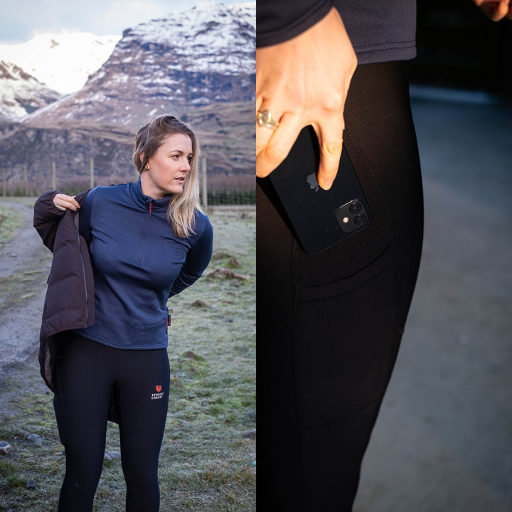 Stoney Creek Womens SC Active Tights - Navy LIMITED EDITION