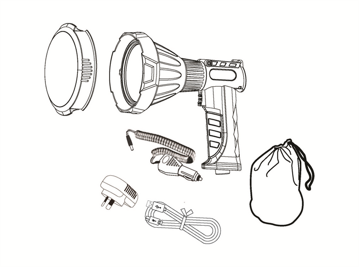Perfect Image Spotlight Hunter Series LED P4000 - Rechargeable