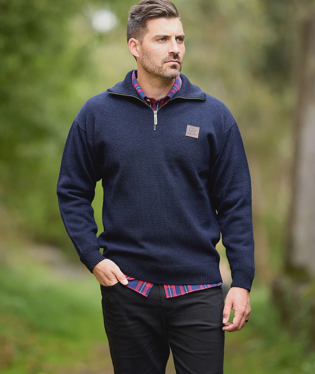 Swanndri Mariner Wool Zip Sweater