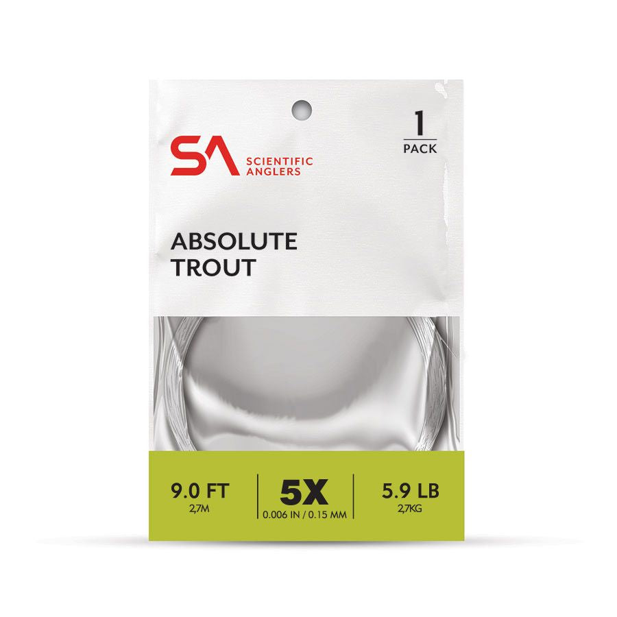 Scientific Anglers Absolute Trout Leader Stealth 9' (5x) 5.9lb