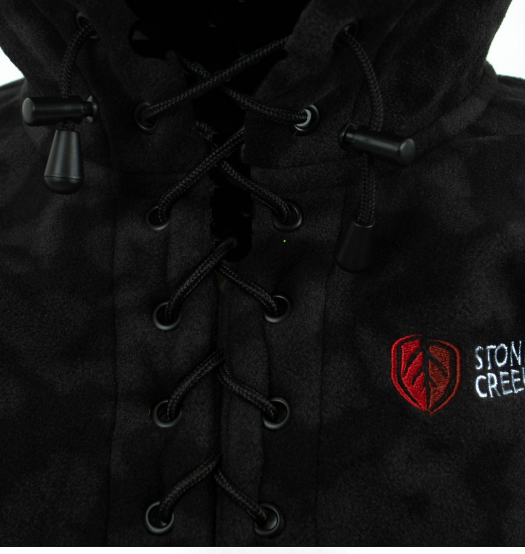 Stoney Creek Kids Fleece Lace Up Hoodie - Urban Camo