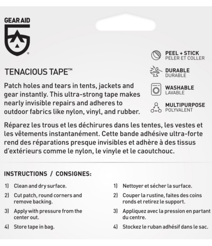 Gear Aid Tenacious Tape Repair Strip 7.6cm x 50cm