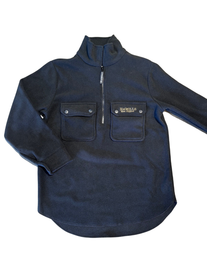 Hamills 2 Pocket Bush Shirt - Black