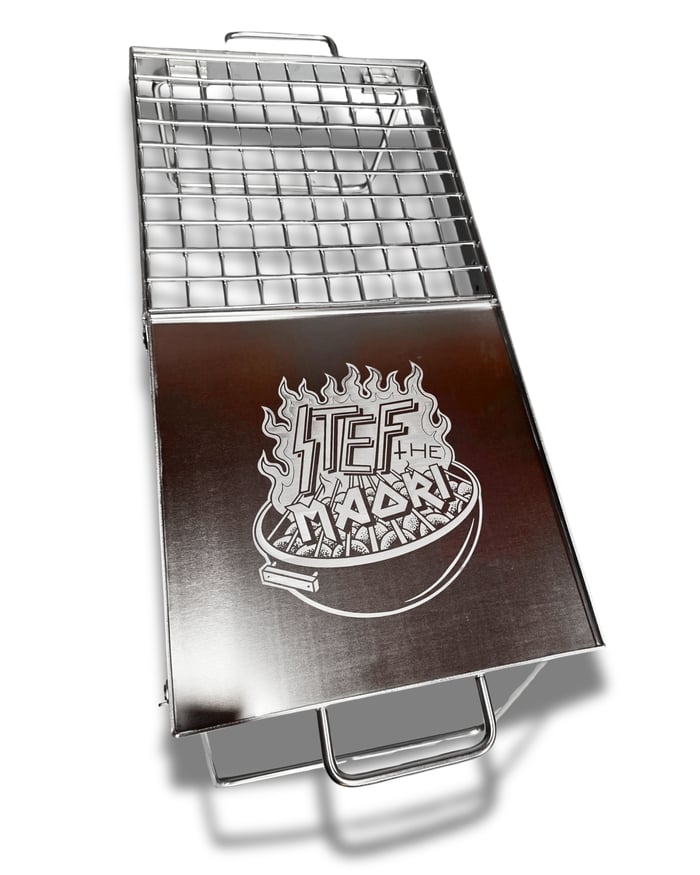 STEF THE MAORI - Ahi Fold - Stainless Steel Fold-Out BBQ