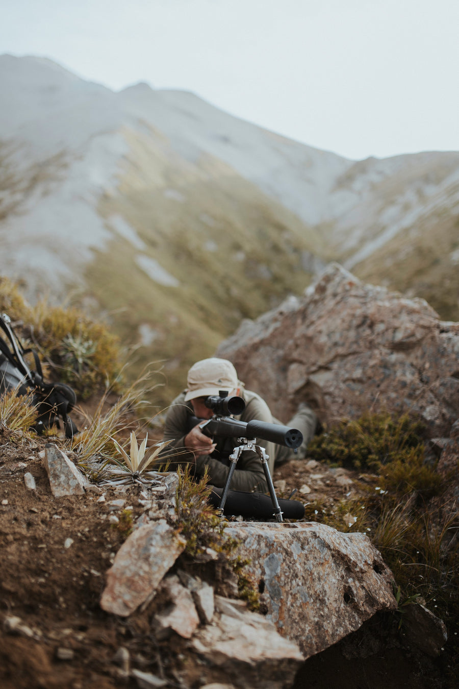 Backlanz Precision Long Range Bipod - Picatinny/Carbon Legs *Made in NZ*