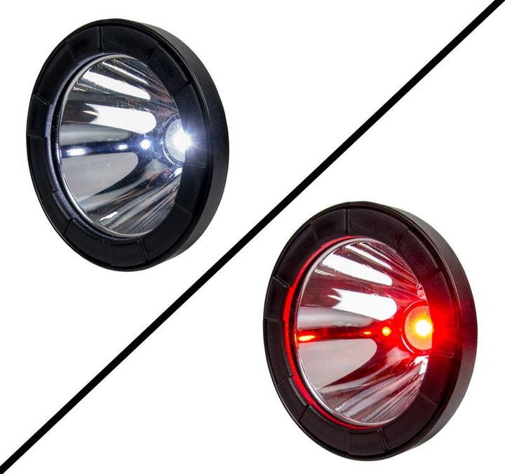 Night Saber 130mm Rechargeable Red/White LED Spotlight