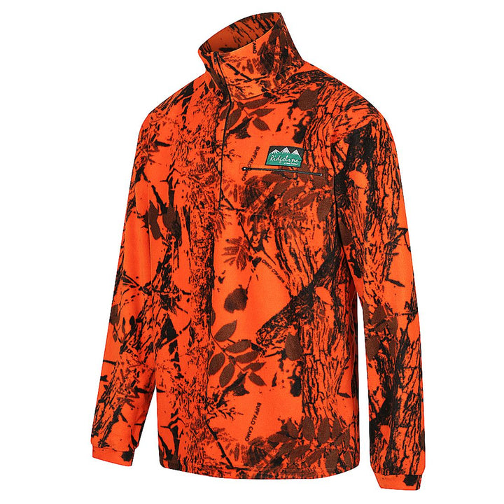 Ridgeline Micro Fleece Long Sleeve Top - Blaze Camo