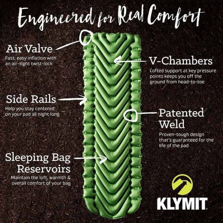 Klymit Static V Inflatable Sleeping Mat - Green